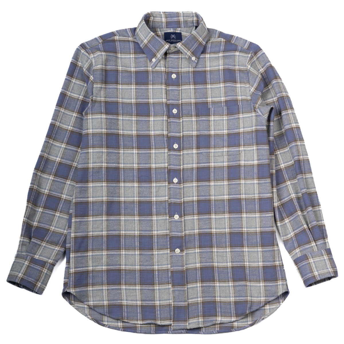 Heavy Cotton Blue Plaid Flannel