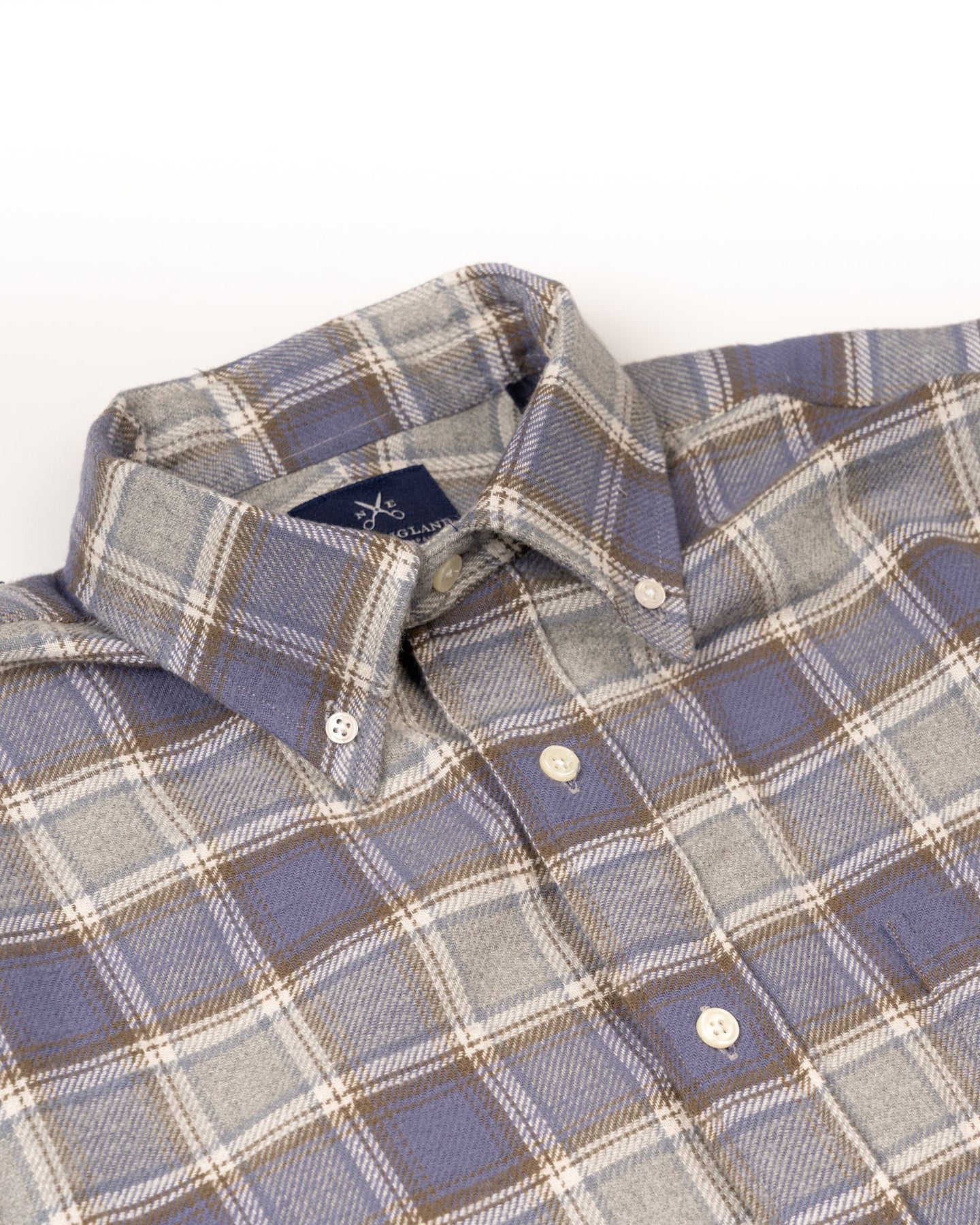 PLAID FLANNEL BUTTON DOWN - BLUE PLAID