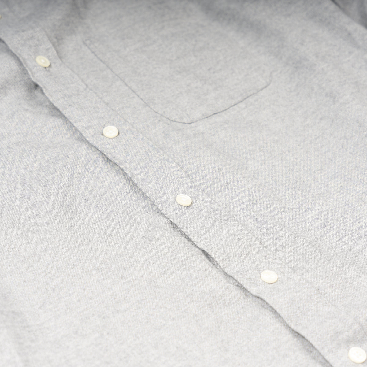 Luxury Light Grey Flannel Sport Shirt