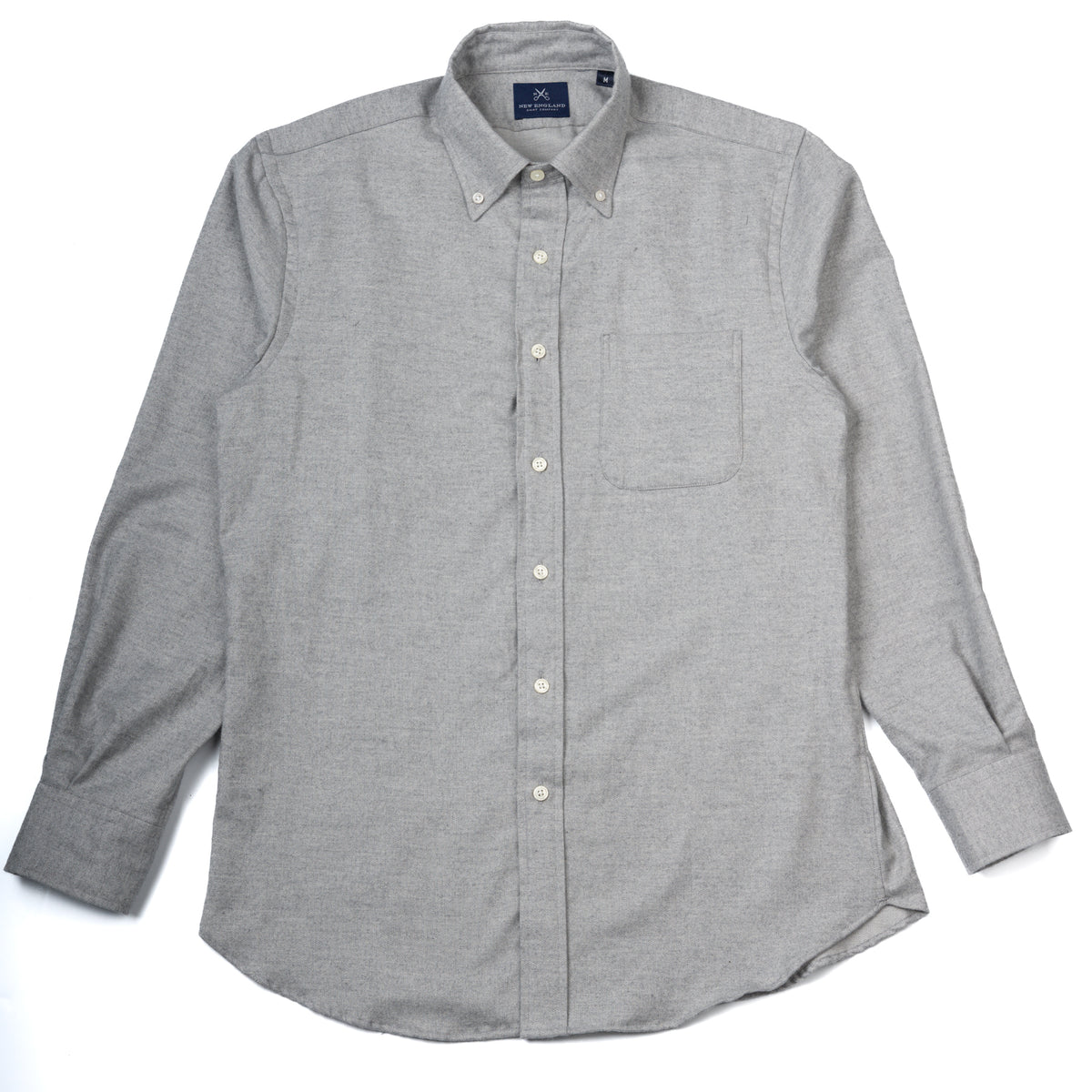 Luxury Light Grey Flannel Sport Shirt