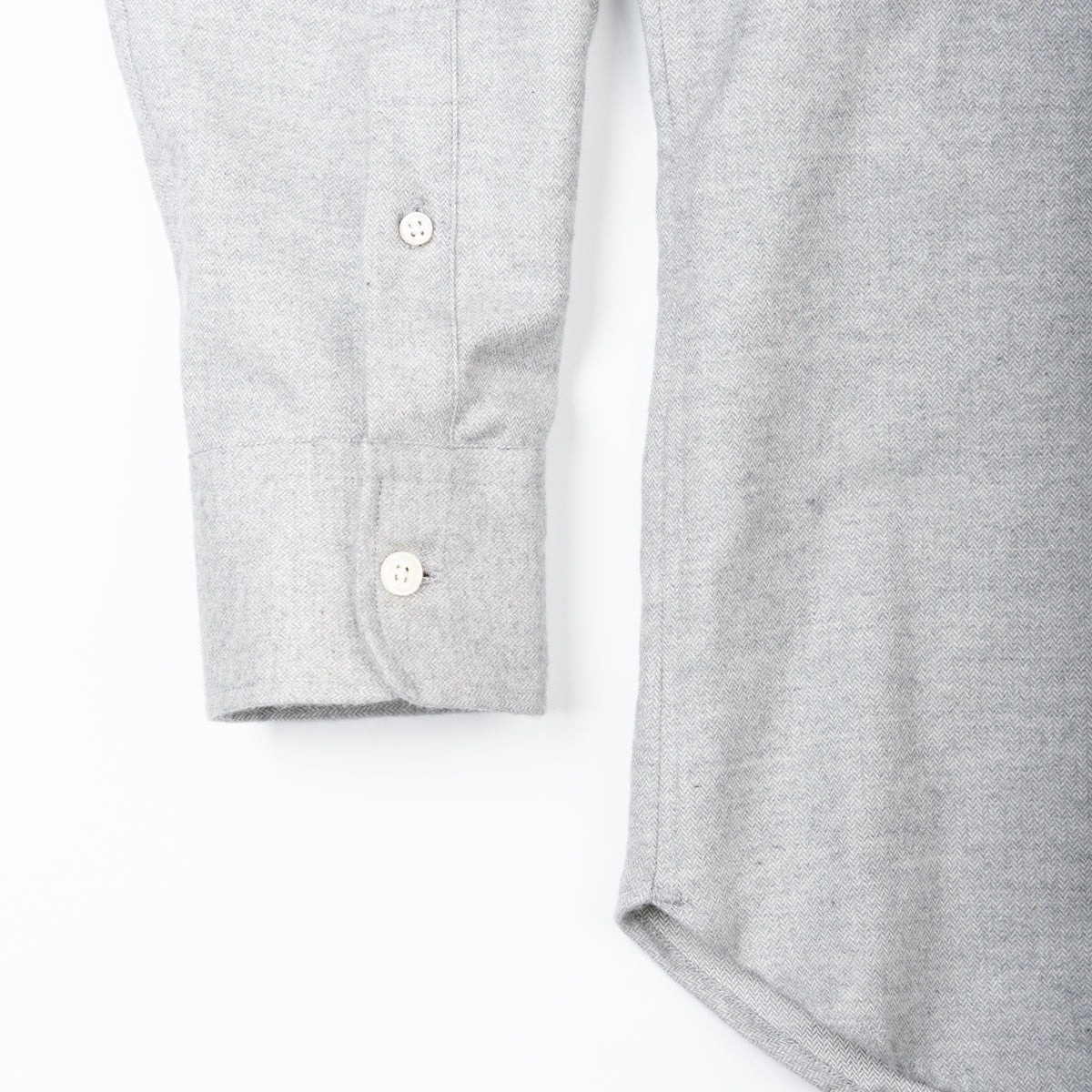 Luxury Light Grey Flannel Sport Shirt