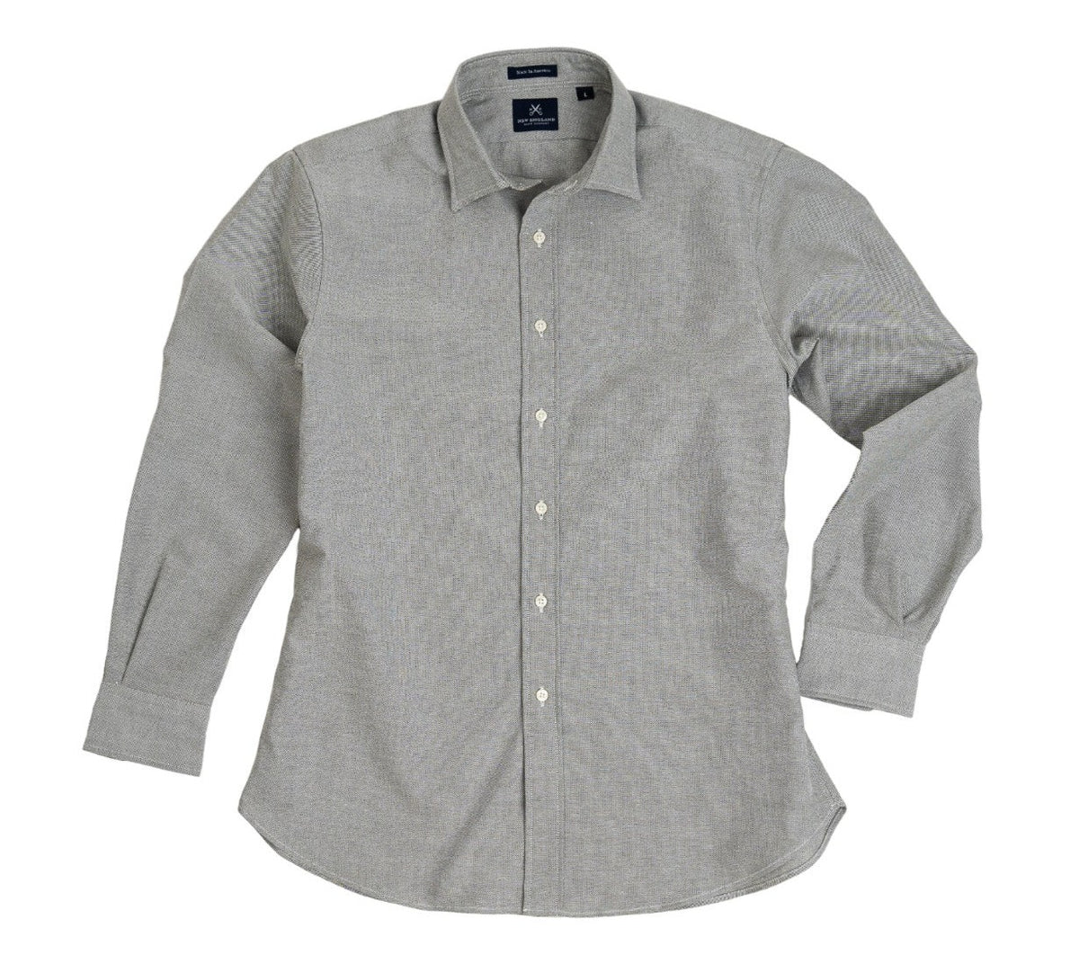 Weston Spread Collar Grey Oxford Sport Shirt
