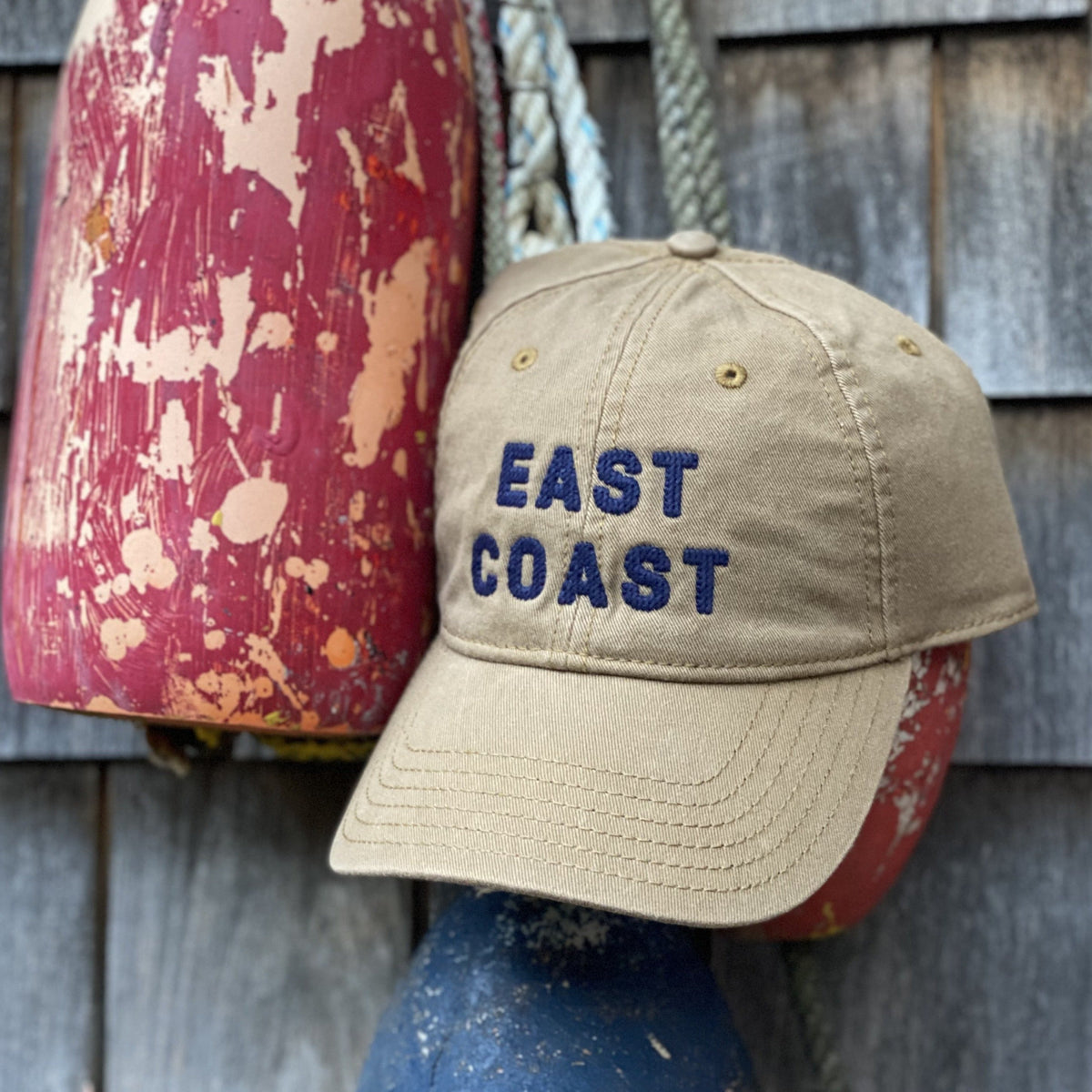 East Coast Needlepoint Cap, Dark Khaki